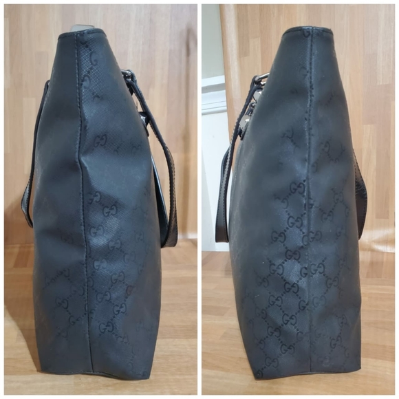 Authentic Gucci Imprime Monogram North South Studded Black GG Leather To… - Picture 9 of 16